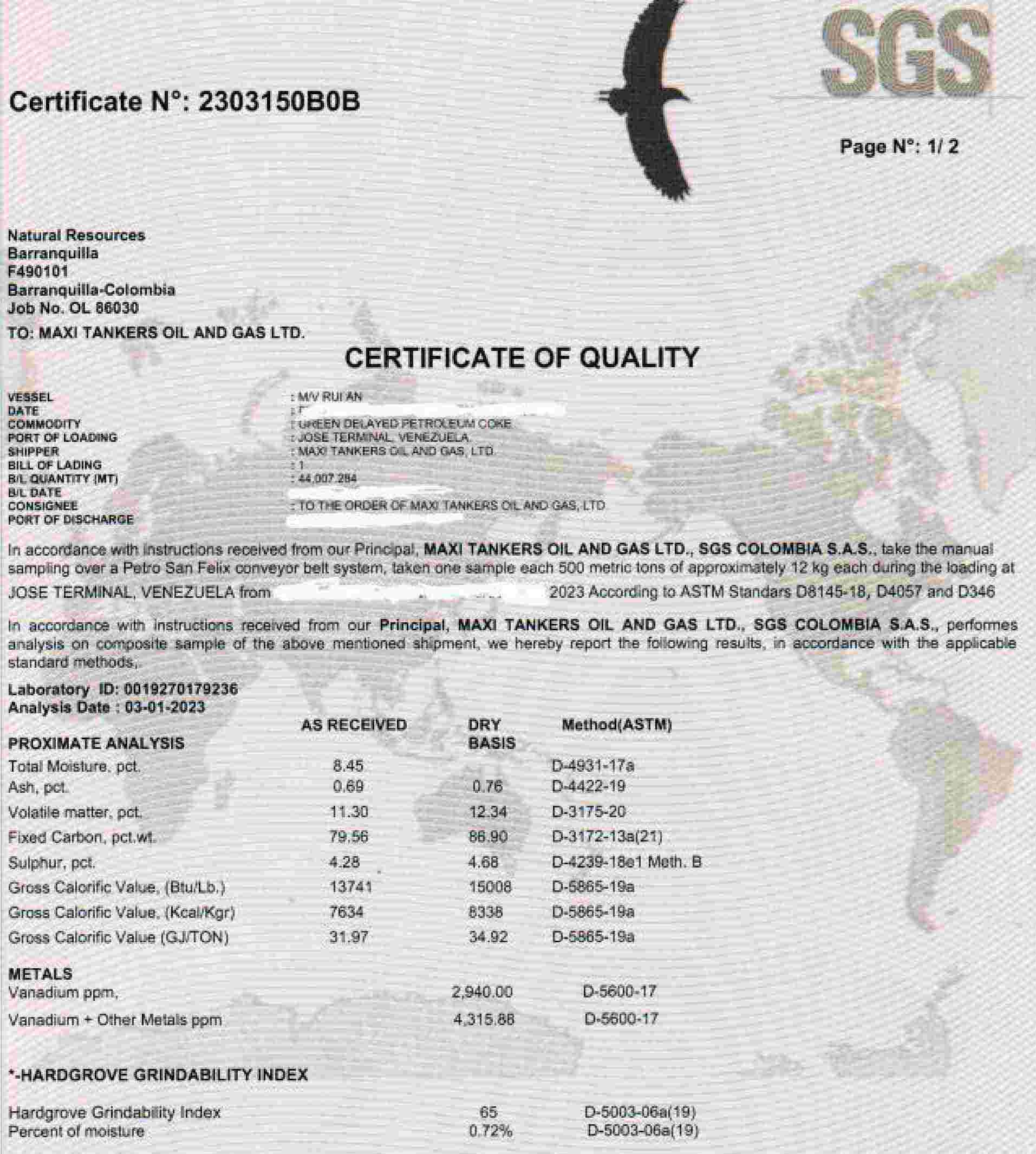 petroleum coke